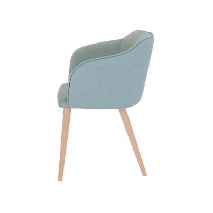 Scaun catifea GALBENA | model CROCO