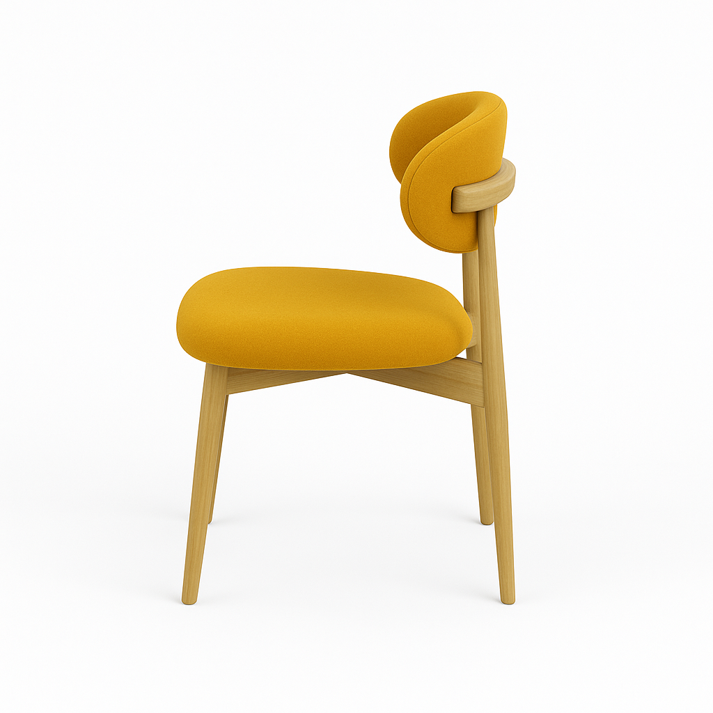 Scaun catifea GALBENA | model MELISSA