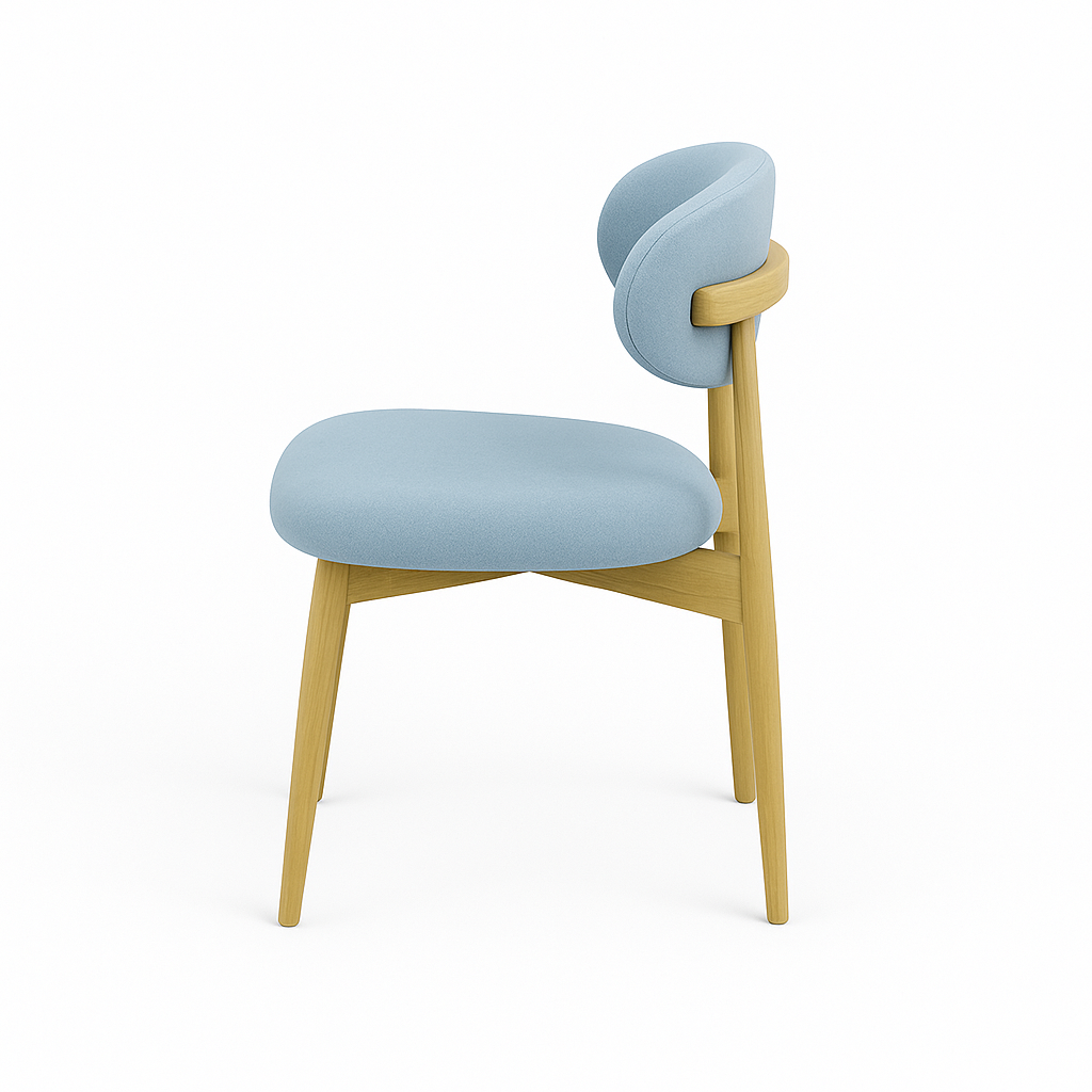 Scaun catifea ROZ | model MELISSA