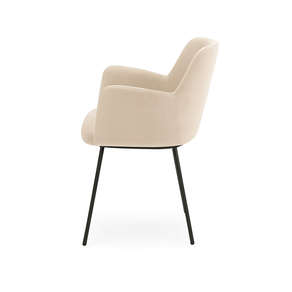 Scaun catifea GALBENA | model SIGMA