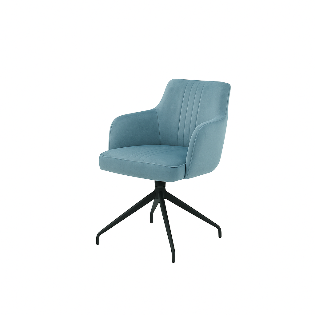Scaun catifea ALBASTRA | model SOHO