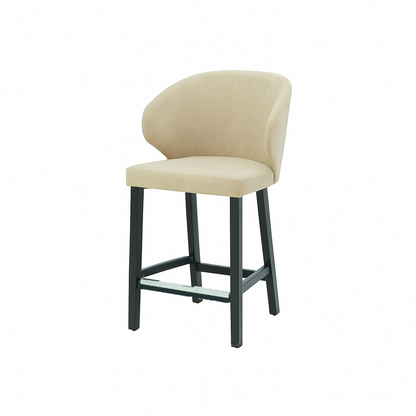 Scaun de bar catifea GALBENA | model CAPRICE