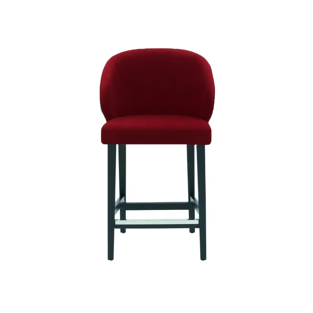 Scaun de bar catifea ALBASTRA | model CAPRICE