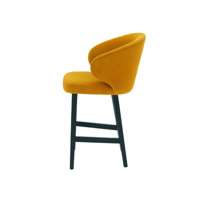 Scaun de bar catifea TURCOAZ | model CAPRICE