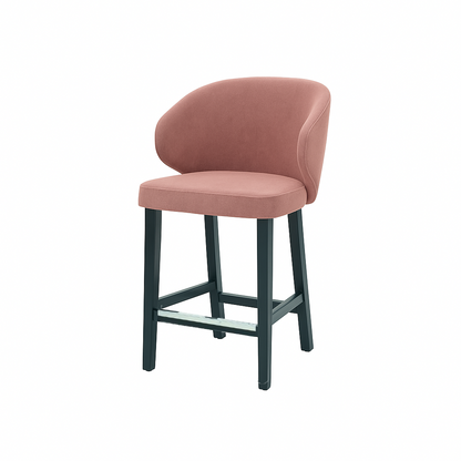 Scaun de bar catifea ALBASTRA | model CAPRICE