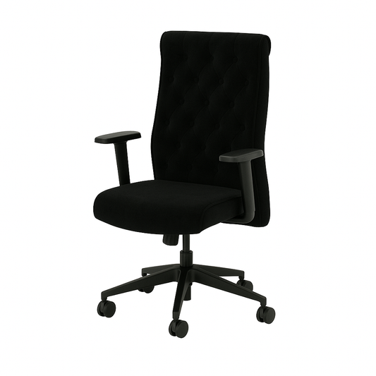 Scaun catifea NEAGRA | model ACTIVE