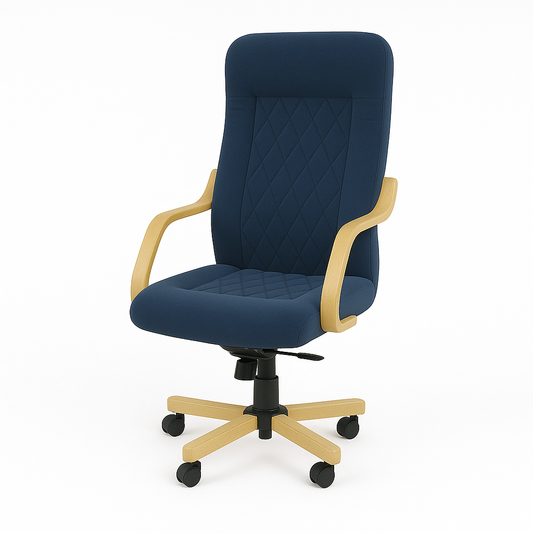 Scaun ergonomic catifea ALBASTRA | model DONALD P