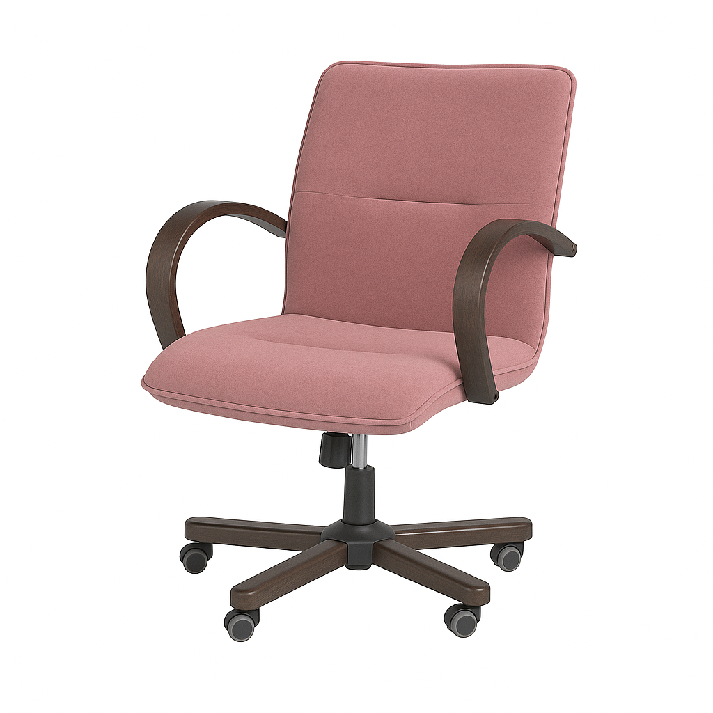 Scaun birou catifea ROZ | model OMEGA O