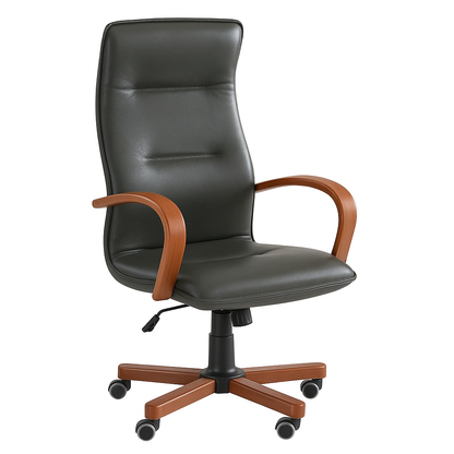 Scaun ergonomic piele VERDE | model OMEGA P