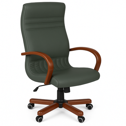 Scaun birou piele VERDE | model GOLD P