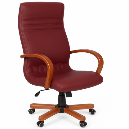 Scaun birou piele VERDE | model GOLD P