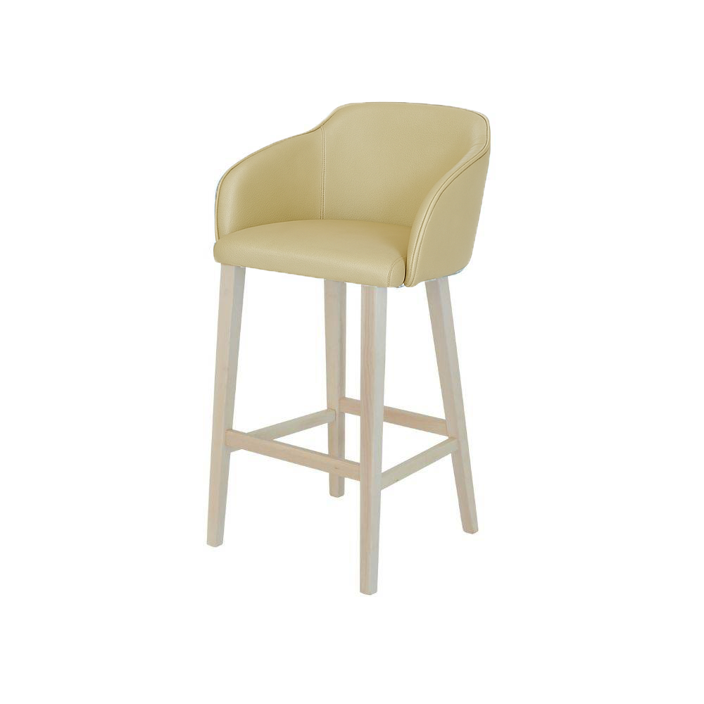 Scaun bar piele VERDE | model CROCO