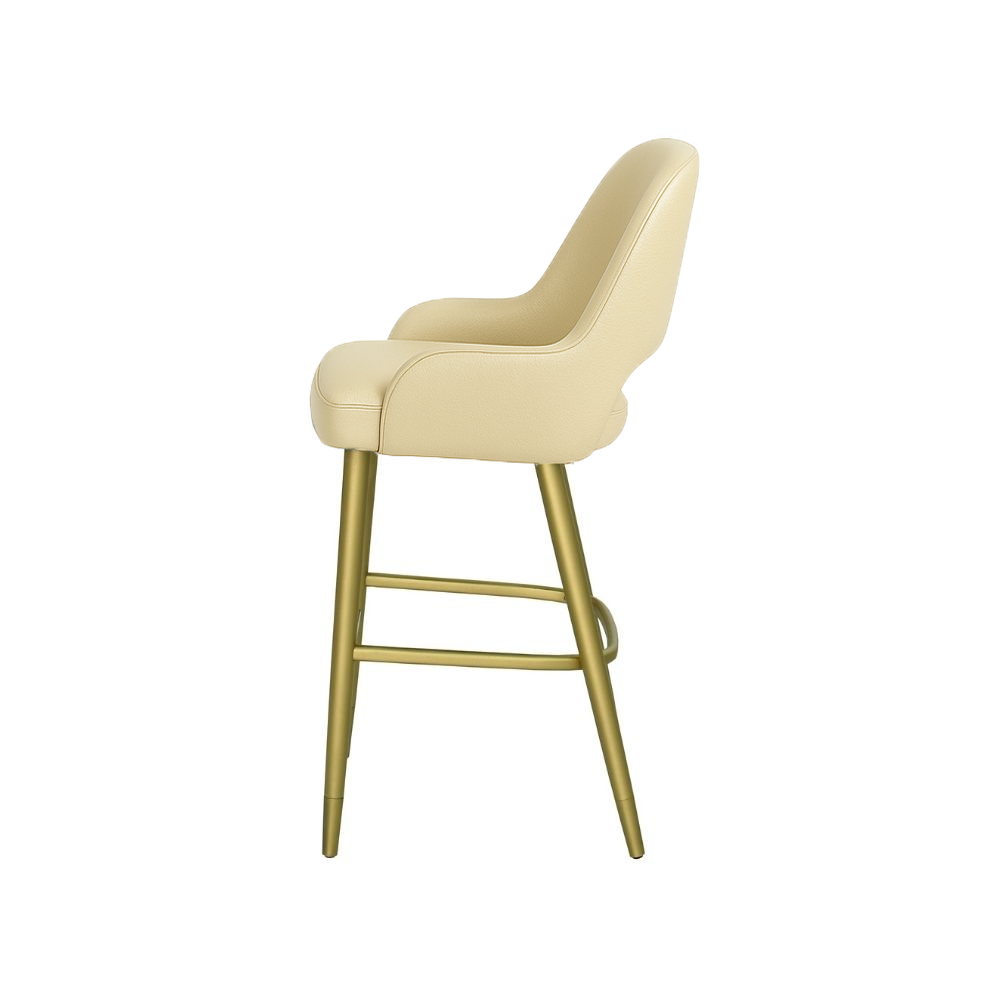 Scaun insula piele GALBENA | model HUGO