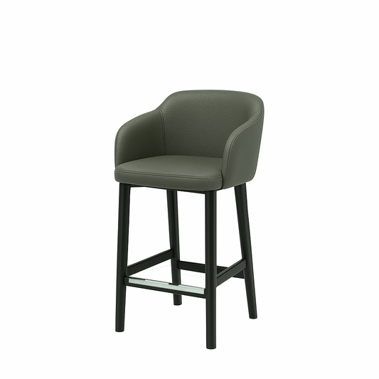 Scaun insula piele VERDE | model CROCO