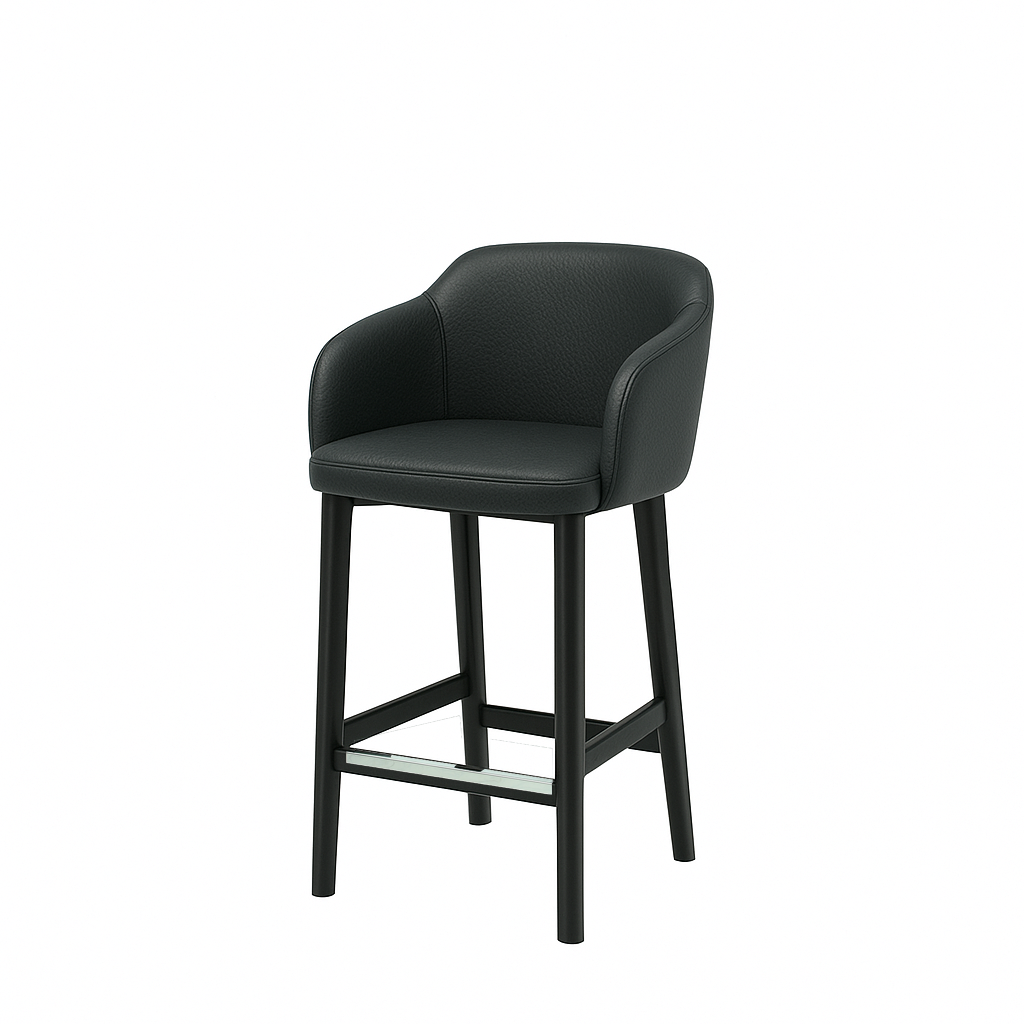 Scaun insula piele GALBENA | model CROCO