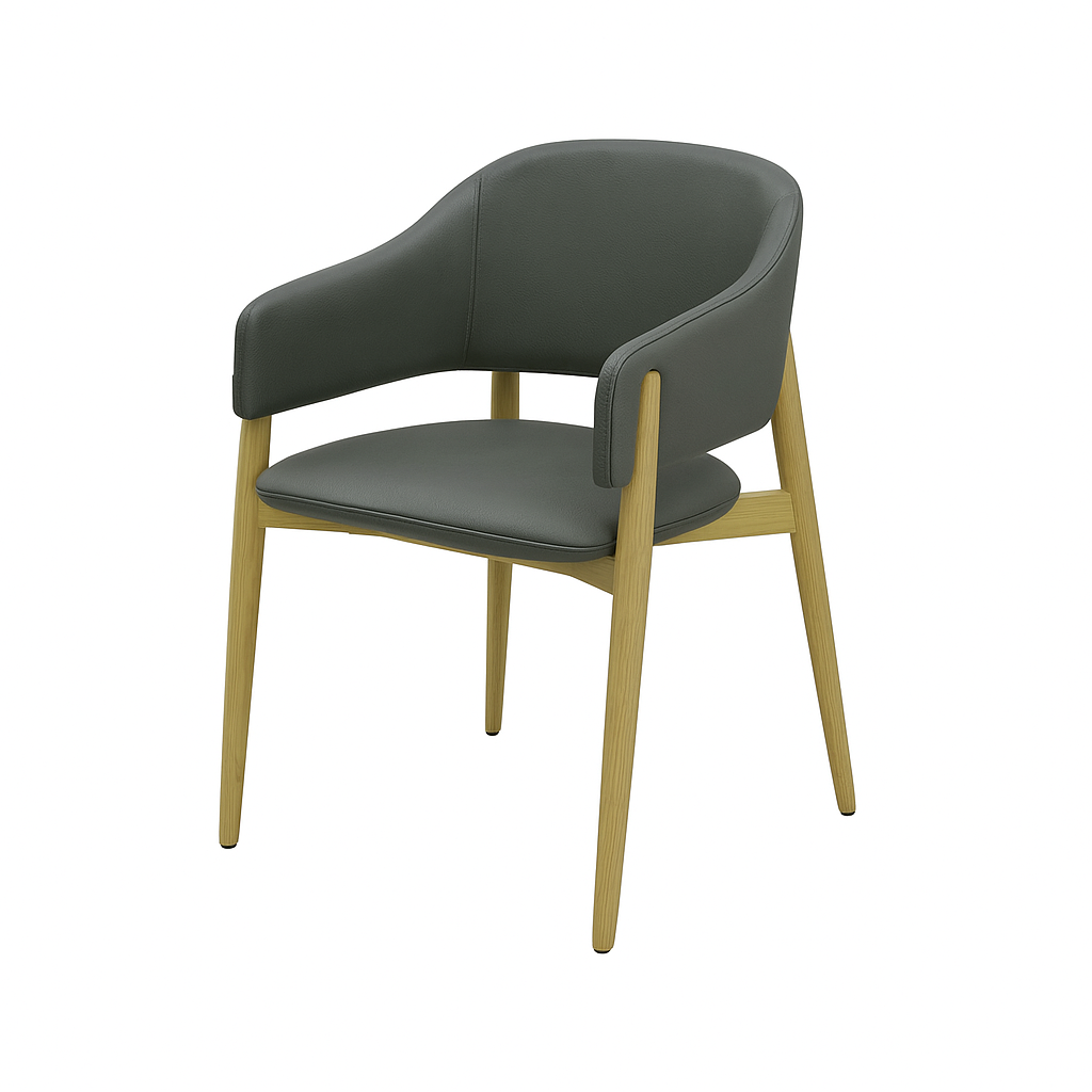 Scaun piele GALBENA | model ALMA