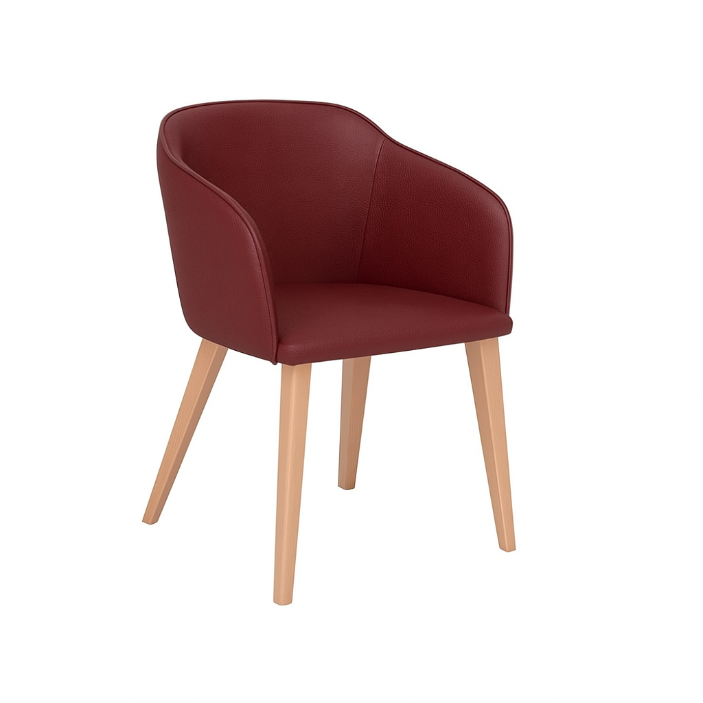 Scaun piele ALBASTRA | model CROCO