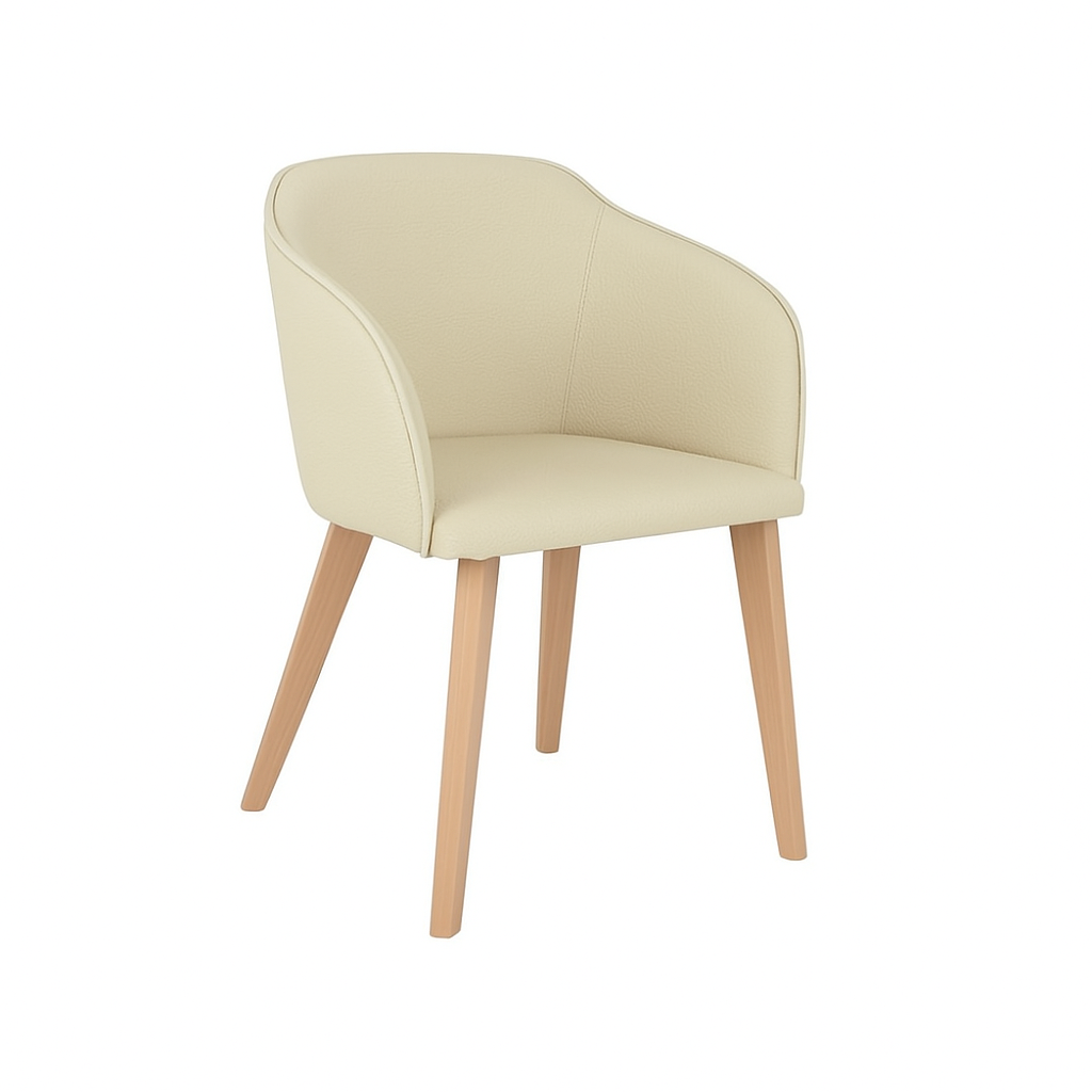 Scaun piele BEJ | model CROCO