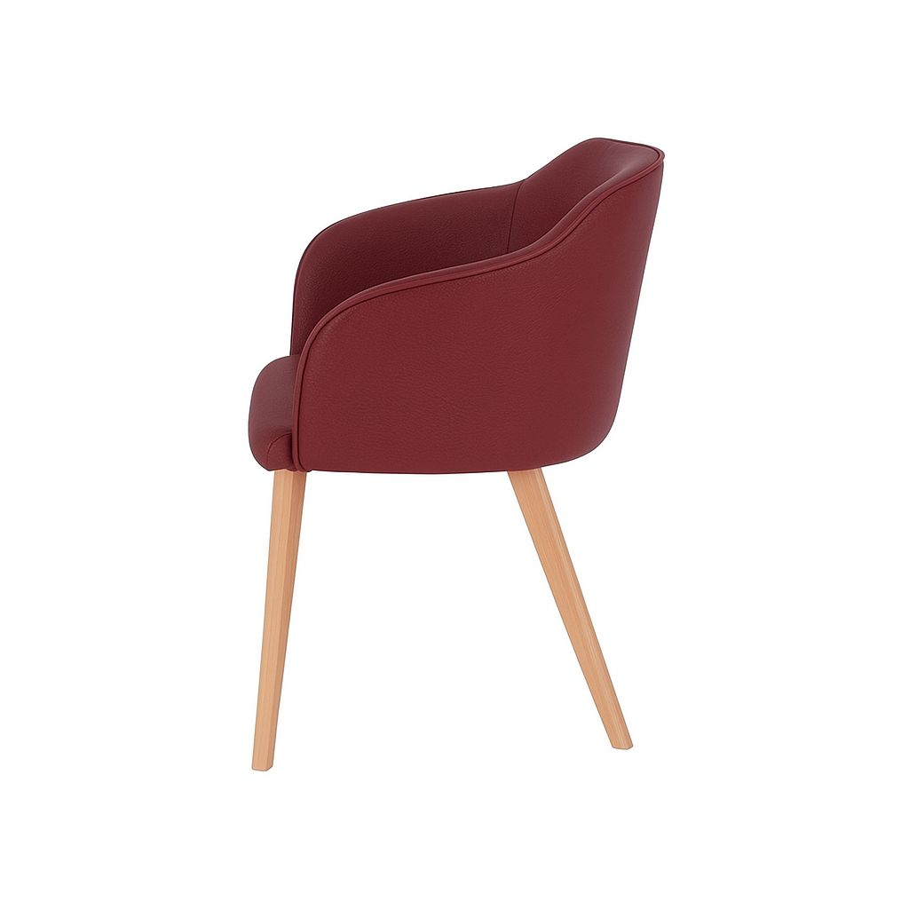 Scaun piele GALBENA | model CROCO