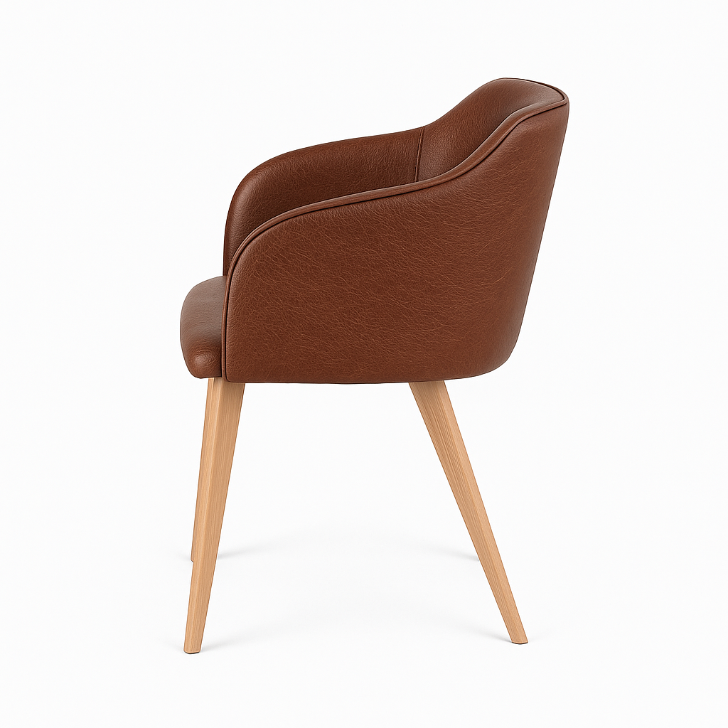 Scaun piele ALBA | model CROCO