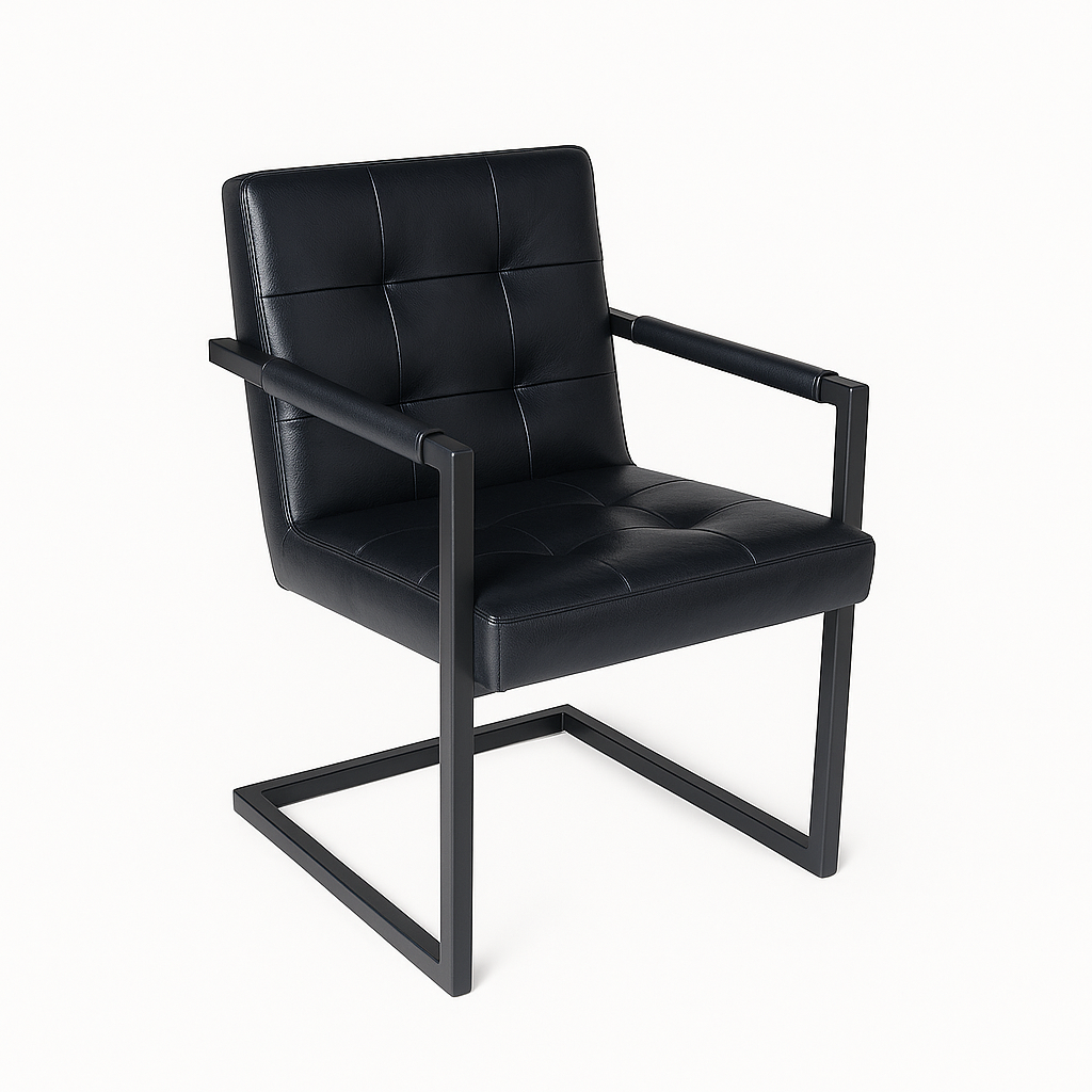 Scaun piele NEAGRA | model FLEET BADSAAL O