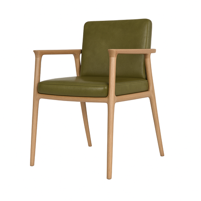 Scaun piele VERDE | model GASPARO