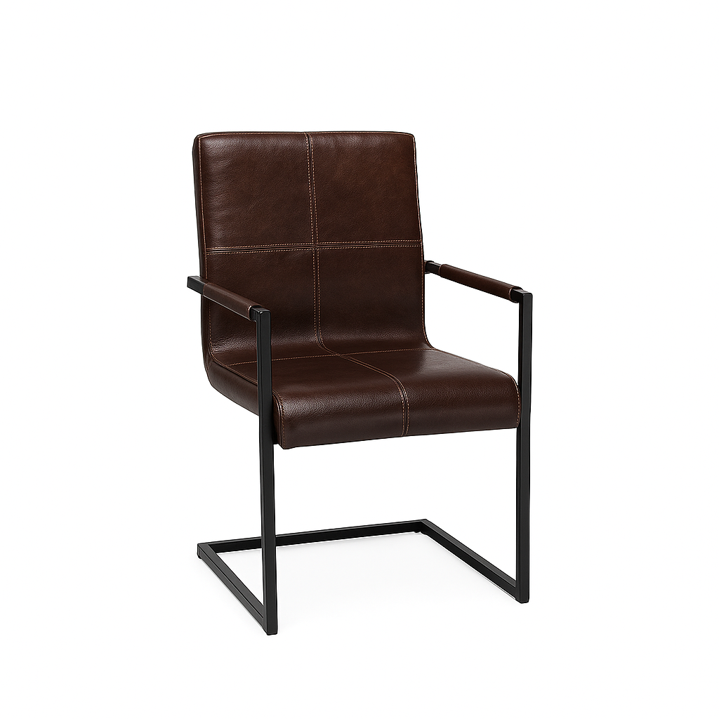 Scaun piele MARO INCHIS model INDU QUADRANT