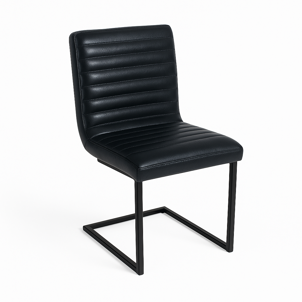 Scaun piele NEAGRA | model INDU WAVE SA