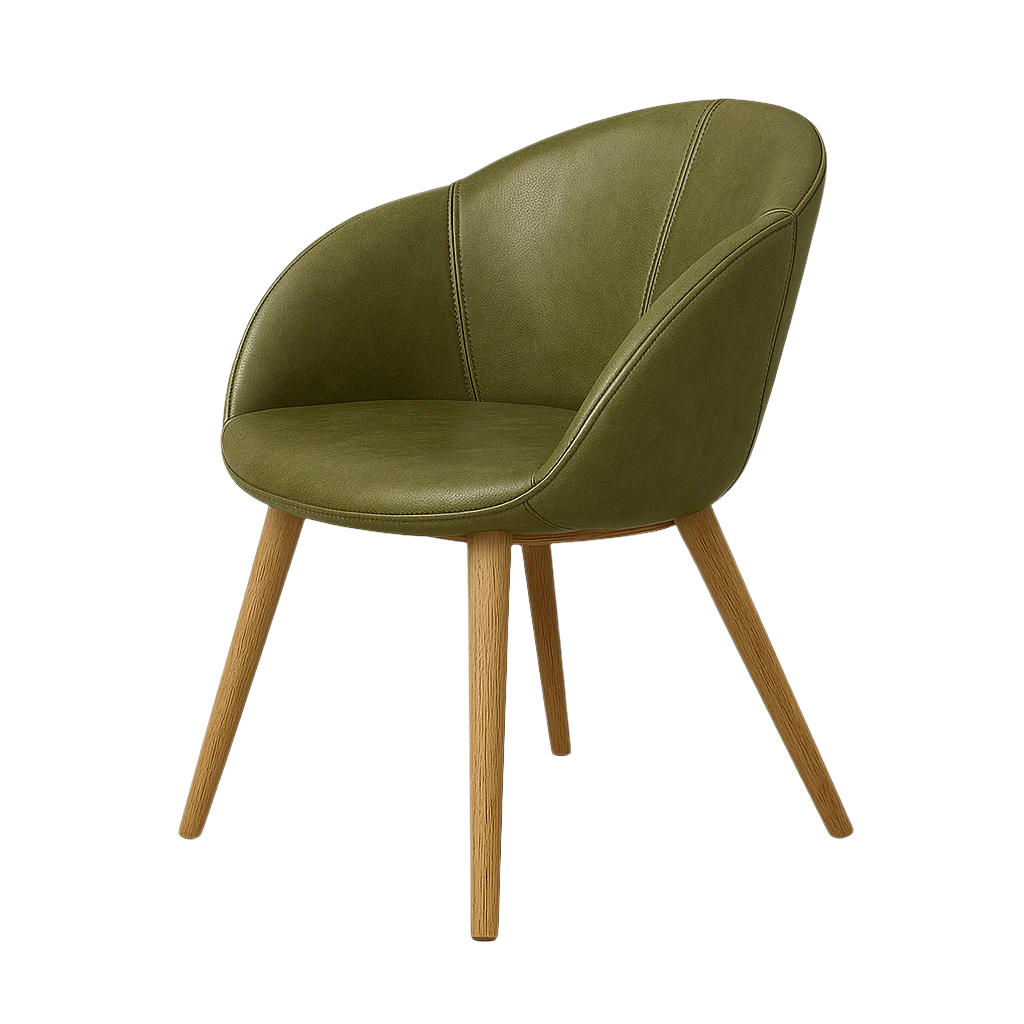 Scaun piele VERDE | model LIGI L