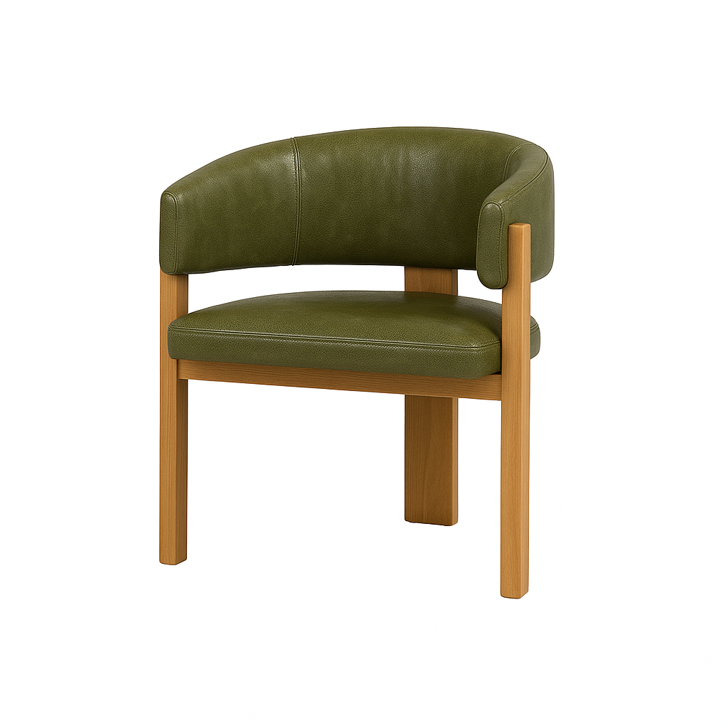 Scaun piele VERDE | model MAREI