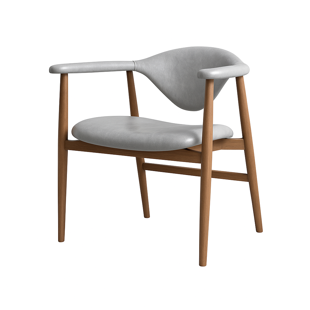 Scaun piele GRI | model MIRCEA