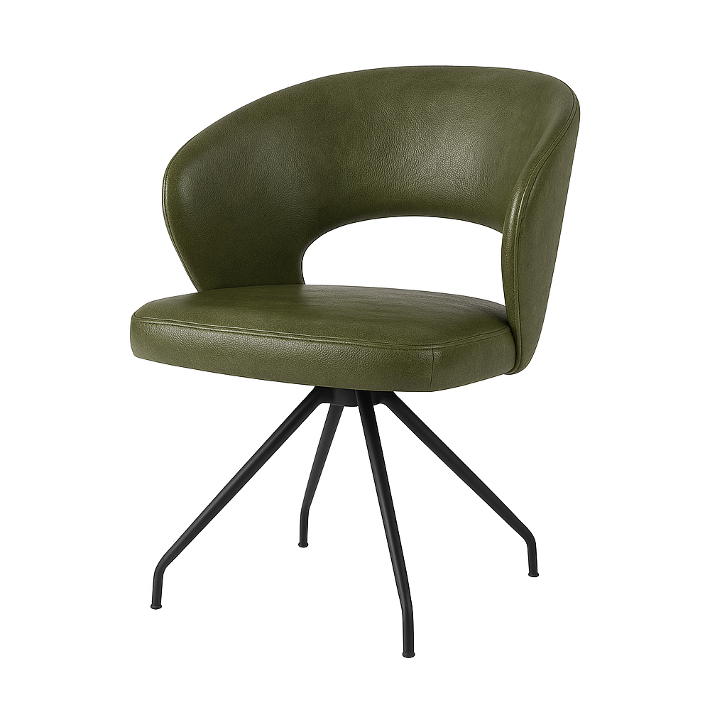 Scaun piele VERDE | model ROSE