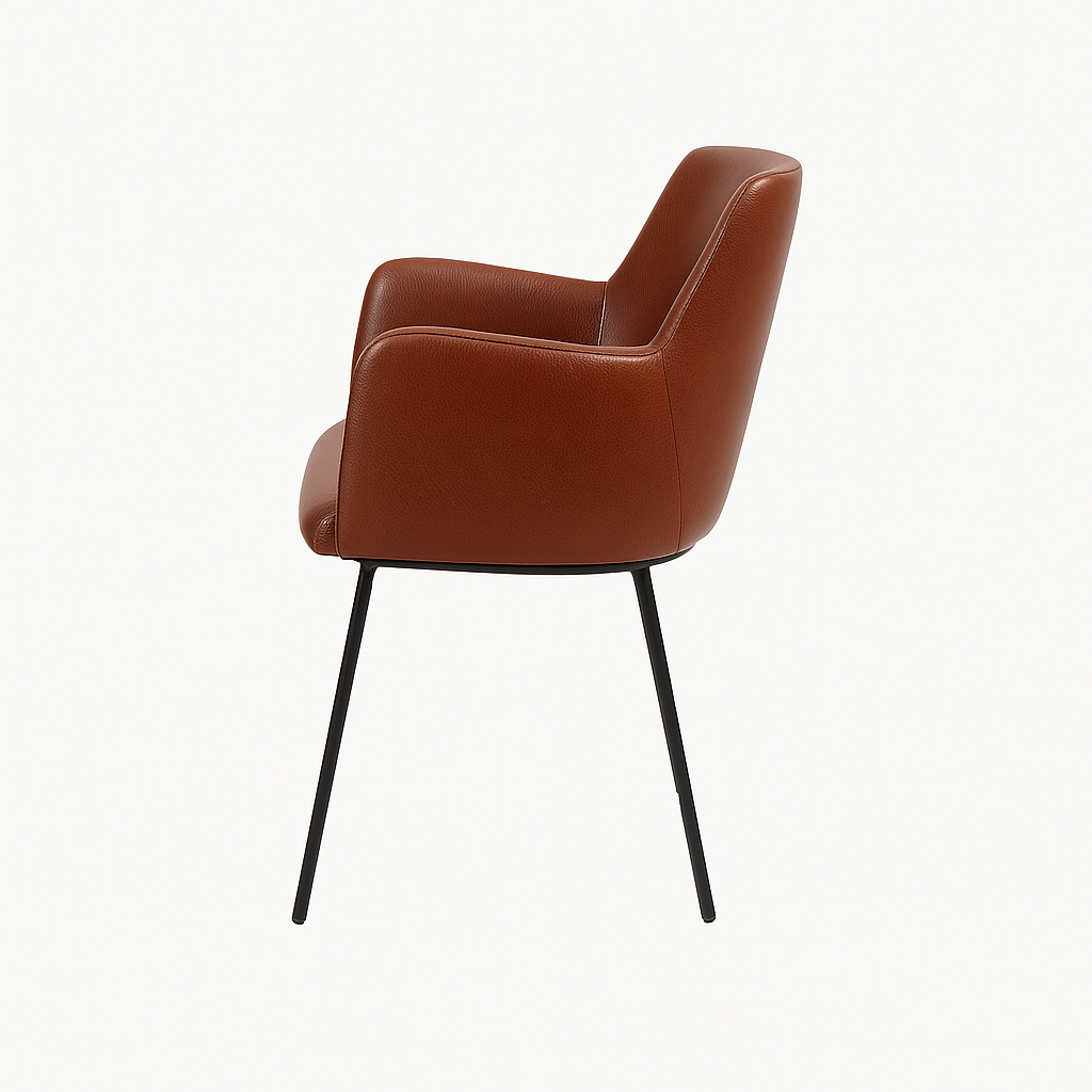 Scaun piele GALBENA | model SIGMA