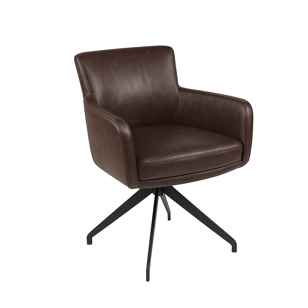 Scaun piele MARO INCHIS | model STEFANO A